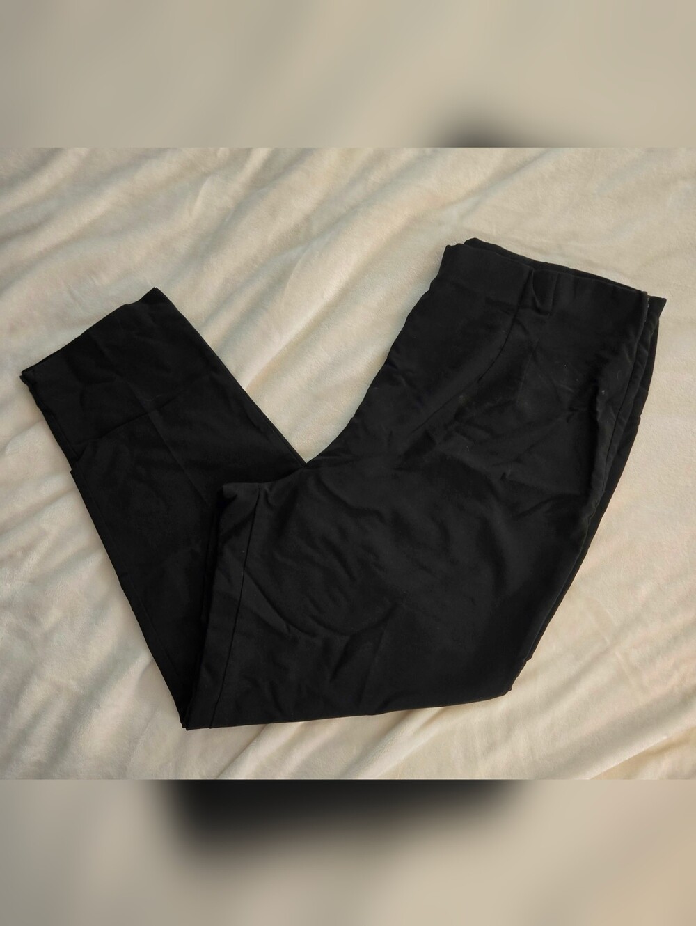 Briggs New York Black Women's Flat Frint Dress Pants